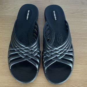 Okabashi Women's Elegant Black Sandals Size M (6.5 - 7.5)